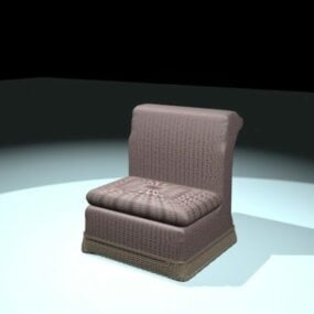 Upholstered Legless Chair 3d model