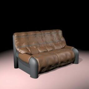 Vintage Leather Sofa 3d model