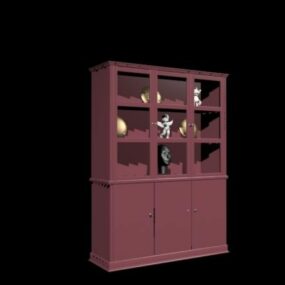 Antique Curio Cabinet 3d model