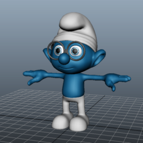 Smurfen karakter 3D-model