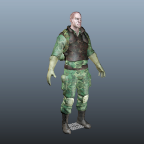 3D model vojáka armády