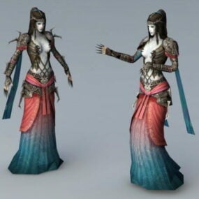 Evil Sorceress Rig 3d model