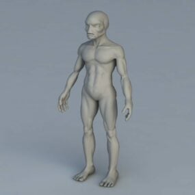 Modelo 3d de criatura alienígena