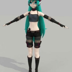 Vocaloid Hatsune Miku 3D-Modell