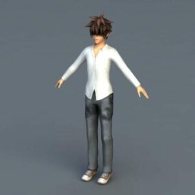 Niedliches Scene Guy 3D-Modell