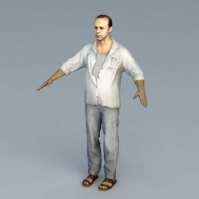 Male Taxi Driver 3d model
