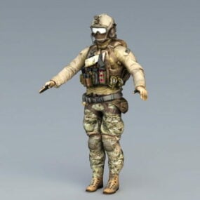 3D model speciálních sil Navy Seals