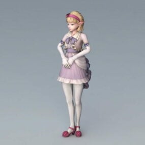 High Elf Girl 3d-modell