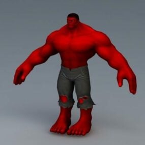 Kızıl Hulk 3D modeli