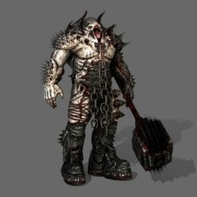 Страшний монстр-демон 3d модель
