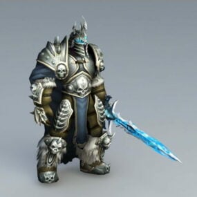 Model 3D World Of Warcraft Król Lisz