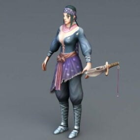 Female Rogue Thief 3d model