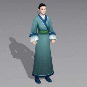 Young Chinese Scholar 3d-modell