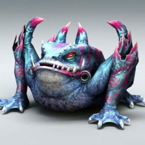 3д модель гигантского жабьего монстра