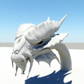 Modello 3d della testa del drago