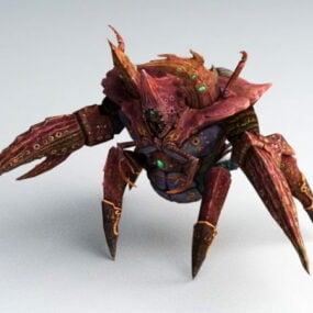 Animated Crab Monster 3d model