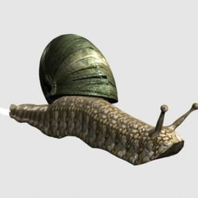 Animated Snail 3d model