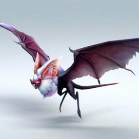 3д модель гигантской летучей мыши-монстра