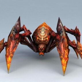 溶岩蜘蛛3Dモデル