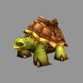 Cartoon-Schildkröte 3D-Modell