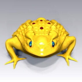 Gold Toad Rig 3d-modell