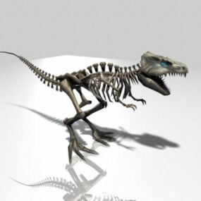 T-rex Skeleton 3d malli