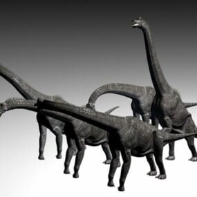 Model dinozaura brachiozaura 3D