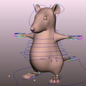 Modelo 3d de plataforma de ratones gordos
