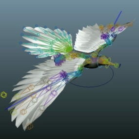Flying Bird Rig 3d-model