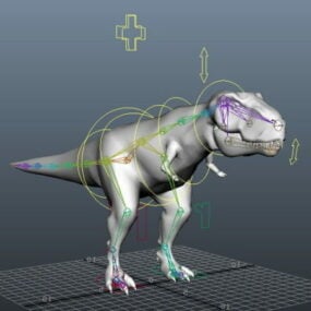 3д модель установки тираннозавра