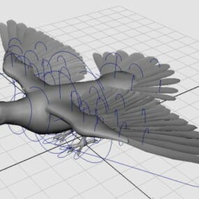 Mô hình giàn chim bồ câu bay 3d