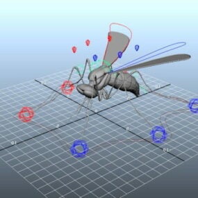 蚊式钻机3D模型