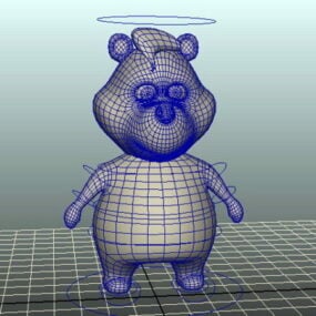 Cartoon Bear Rig 3D-Modell
