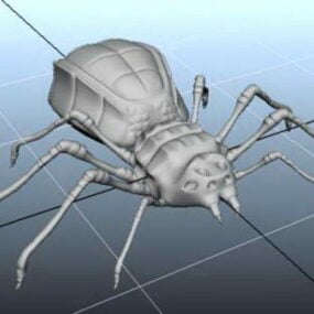 3д модель страшного паука-монстра