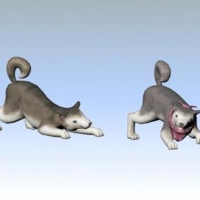 3D-model van een huisdierhond