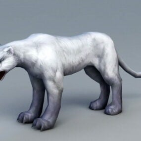 Modello 3d del leopardo delle nevi