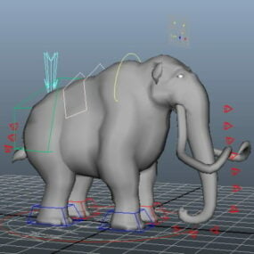 猛犸象钻机3d模型