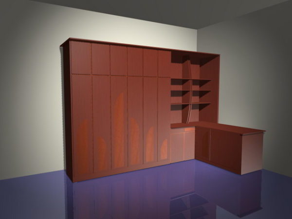 Office Wall Storage Systems Free 3d Model 3ds Max