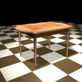 彩绘餐桌3d模型
