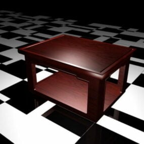 نموذج طاولة جانبية صغيرة ثلاثية الأبعاد