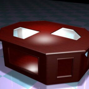 Octagon Coffee Table 3d model