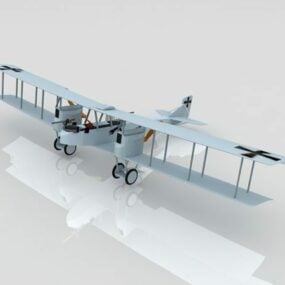 1д модель немецкого бомбардировщика Гота IV времен Первой мировой войны
