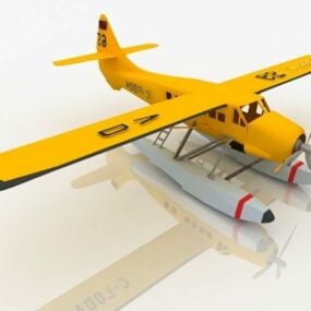 德哈维兰水獭飞机 3d model