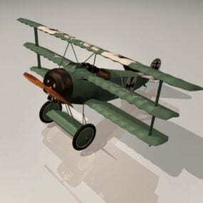 3d модель триплана Fokker