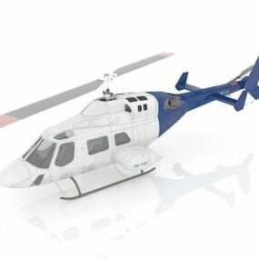 Modello 3d dell'elicottero utilitario