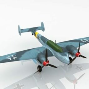 Bf 110 Heavy Fighter 3d-modell
