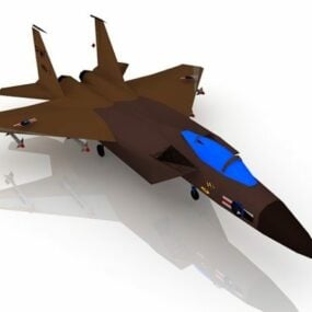 Modello 3d dell'aereo da caccia dell'aeronautica americana