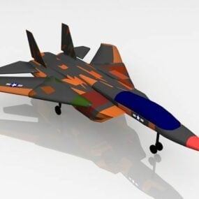 Model 3D amerykańskiego wojskowego myśliwca wojennego
