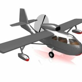 Bat Plane Futuristic Aircraft 3d model