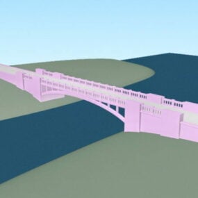 Modelo 3d da ponte em arco